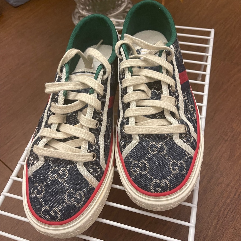Gucci new denim sneaker with GG